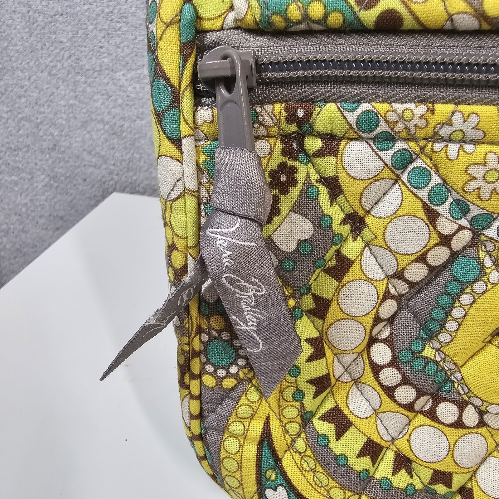 Vera Bradley “Lemon Parfait” Retired Knot Clutch Shoulder Bag Purse Boho Hippie