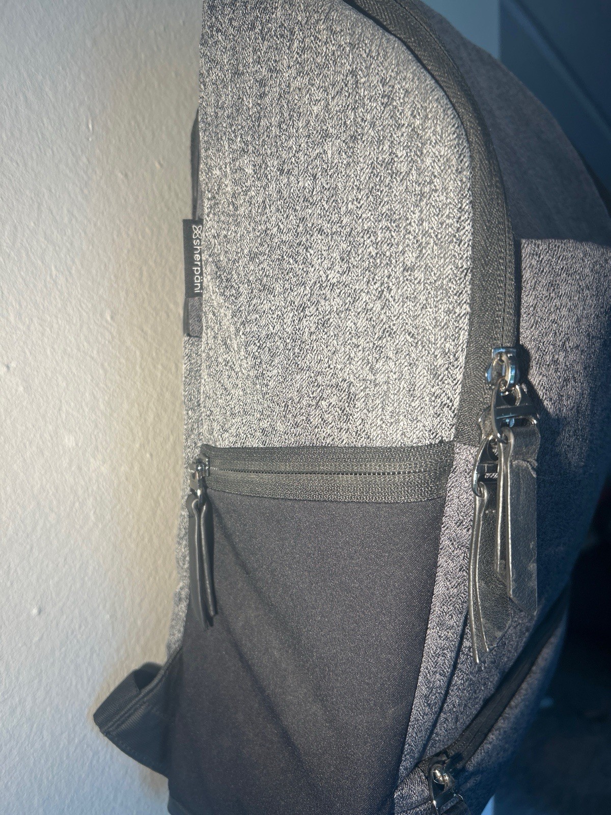 Sherpani Soleil AT Anti-Theft Convertible Backpack Tote Heather GraniteGray MINT