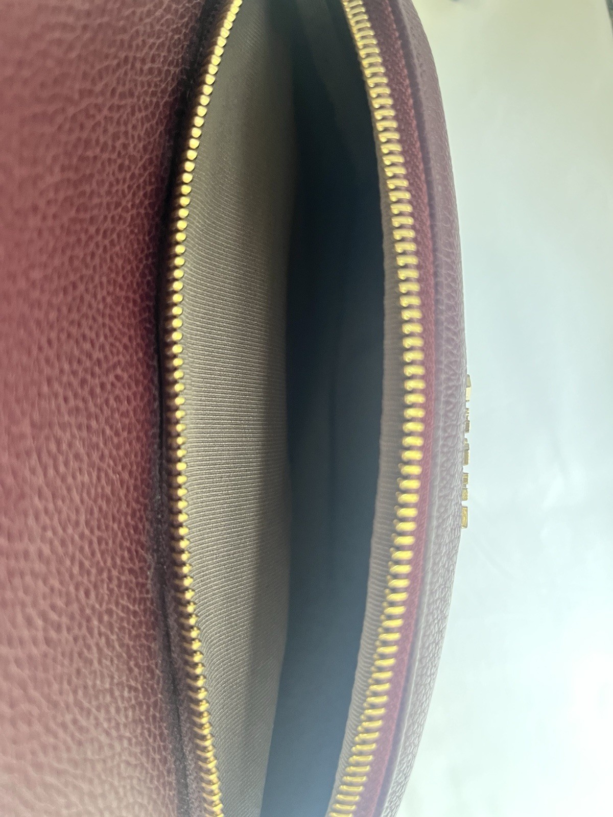 Furla Leather Backpack Burgundy Model Bag