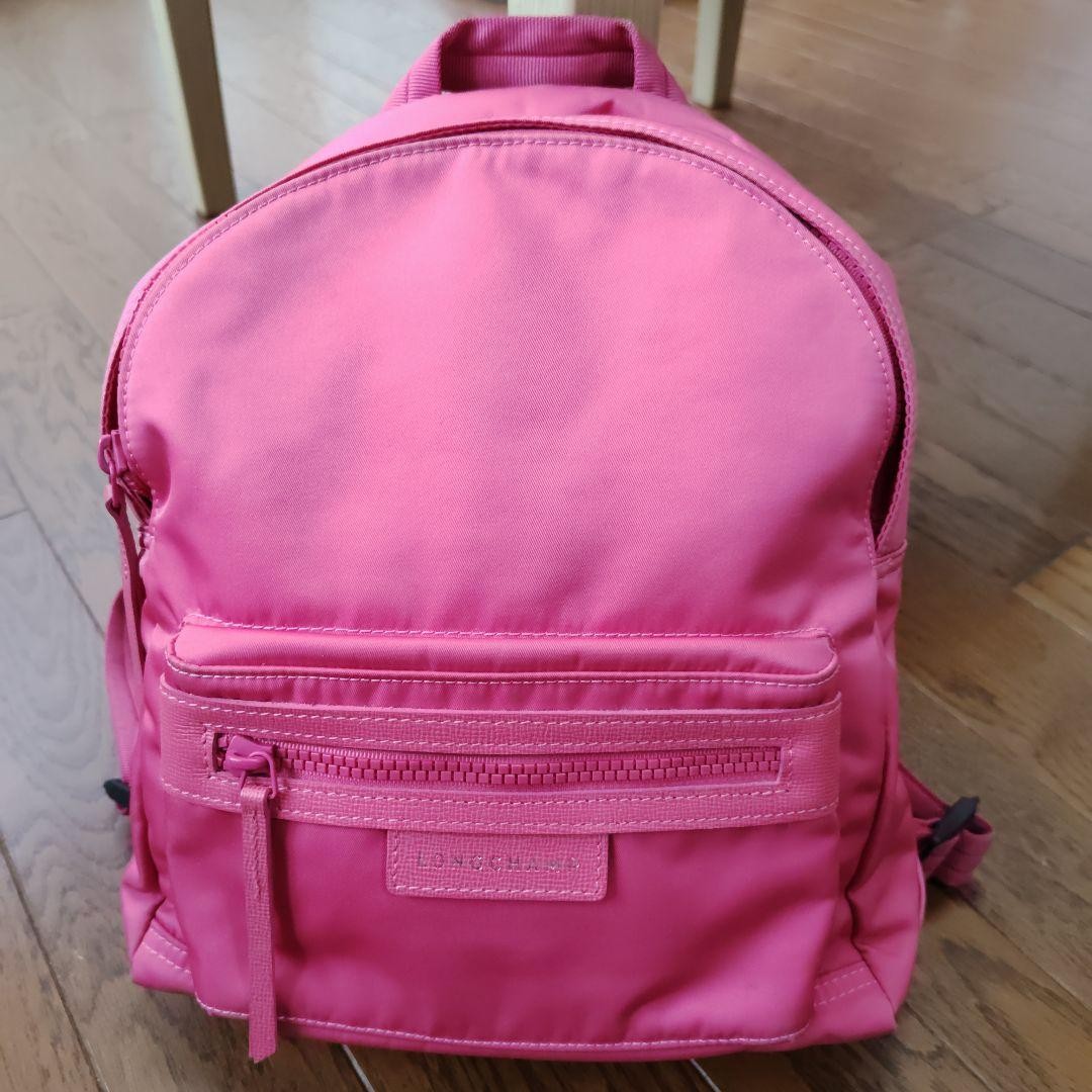LONGCHAMP Le Pliage Neo Backpack Pink Auth about 9.65 × 12.60 × 3.54 inches