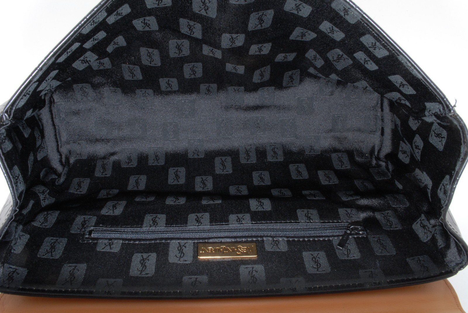 Yves Saint Laurent Hand bag PVC Leather Purse Vintage YSL