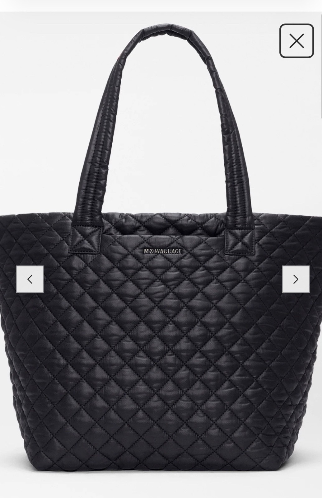 MZ Wallace Black medium Metro Tote Deluxe