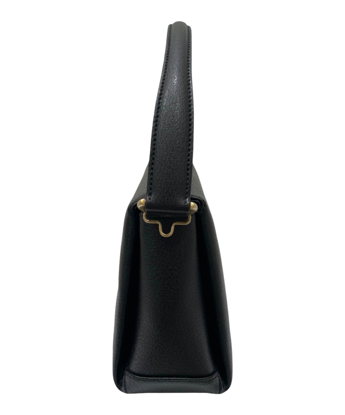 Gucci Bamboo Lock 2-Way Leather Black Shoulder Bag #TFB13937