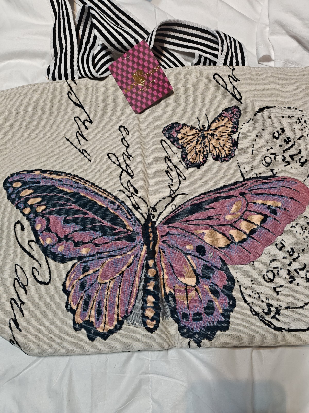 Butterfly Tote With Tags- Not Worn