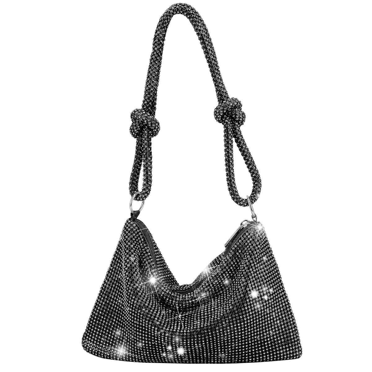 Underarm Bag Evening Banquet Bag Shiny Rhinestone Hand Bag For Women Girls