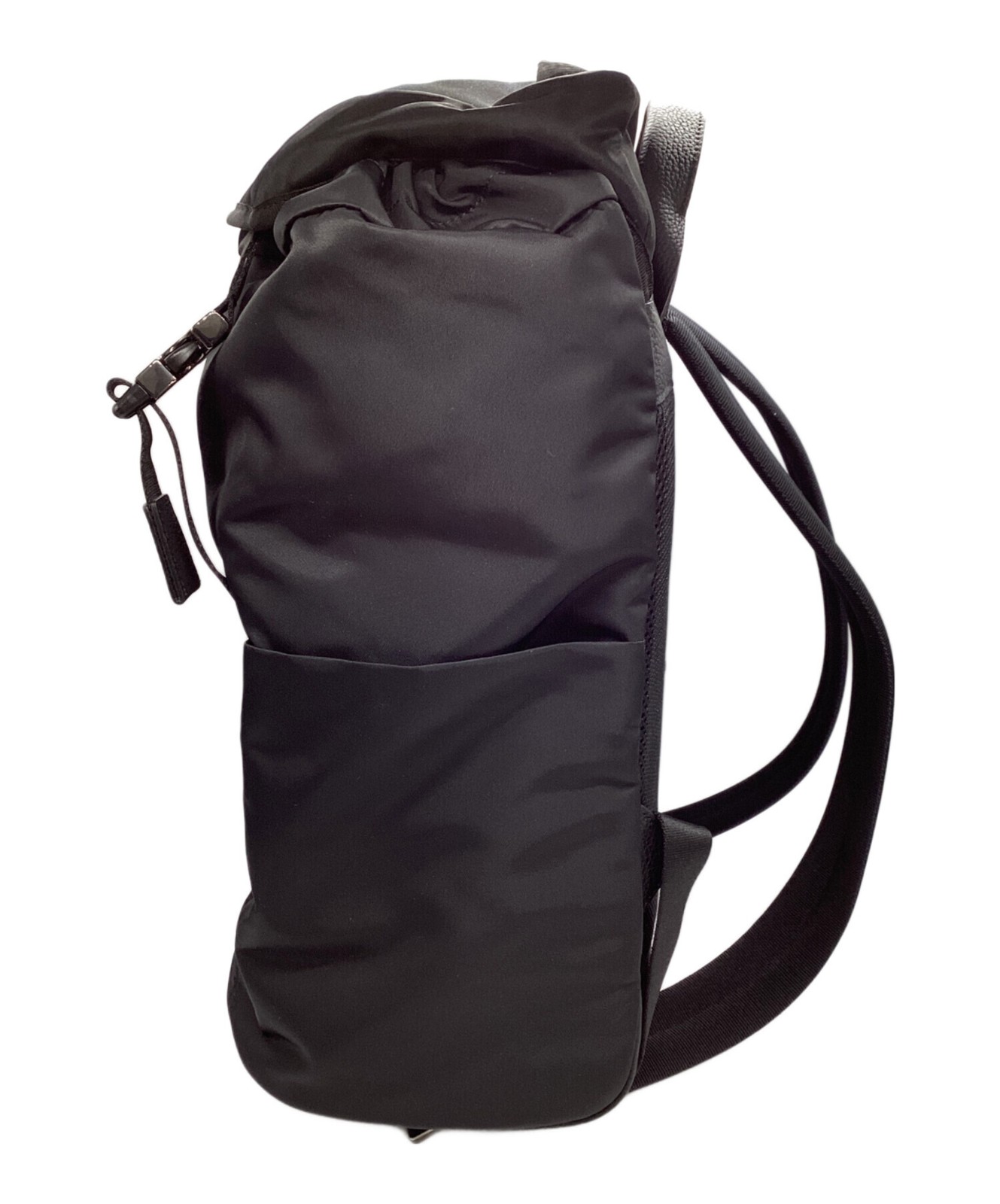 Bonaventura Celeste Nylon Flap Backpack BBNY7-BKSB Black #TFB13525