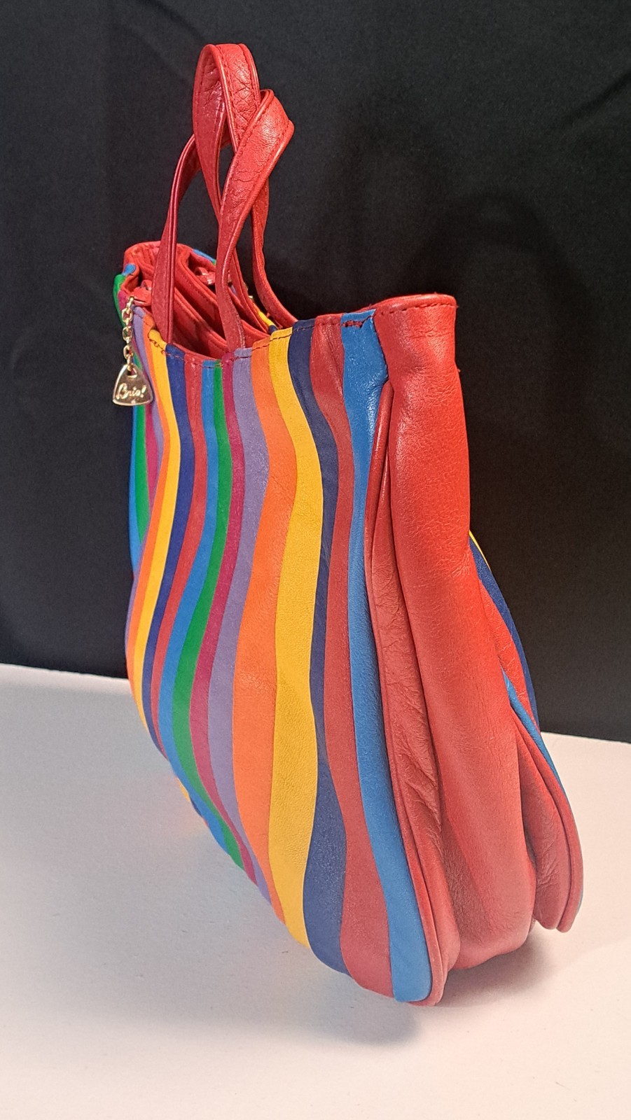 BRIO – Vintage 80’s Multi Color Leather Handbag