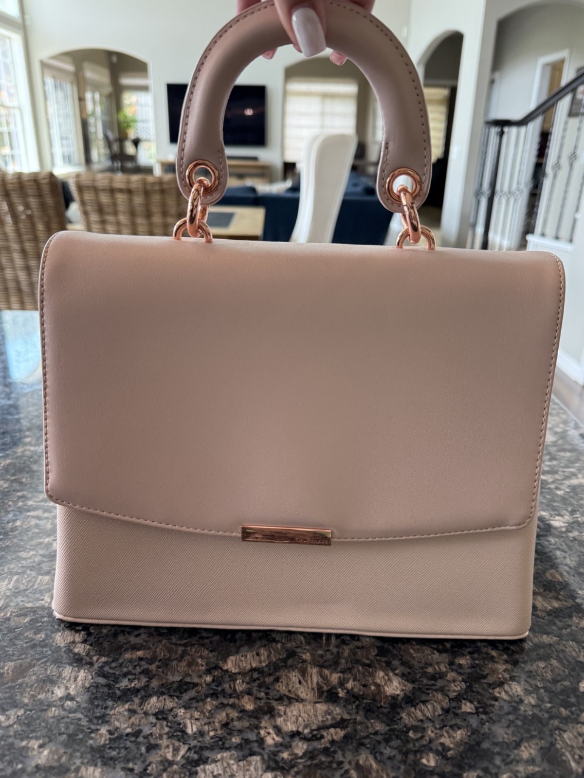 TED BAKER London Handbag – Pale Pink – Excellent Condition