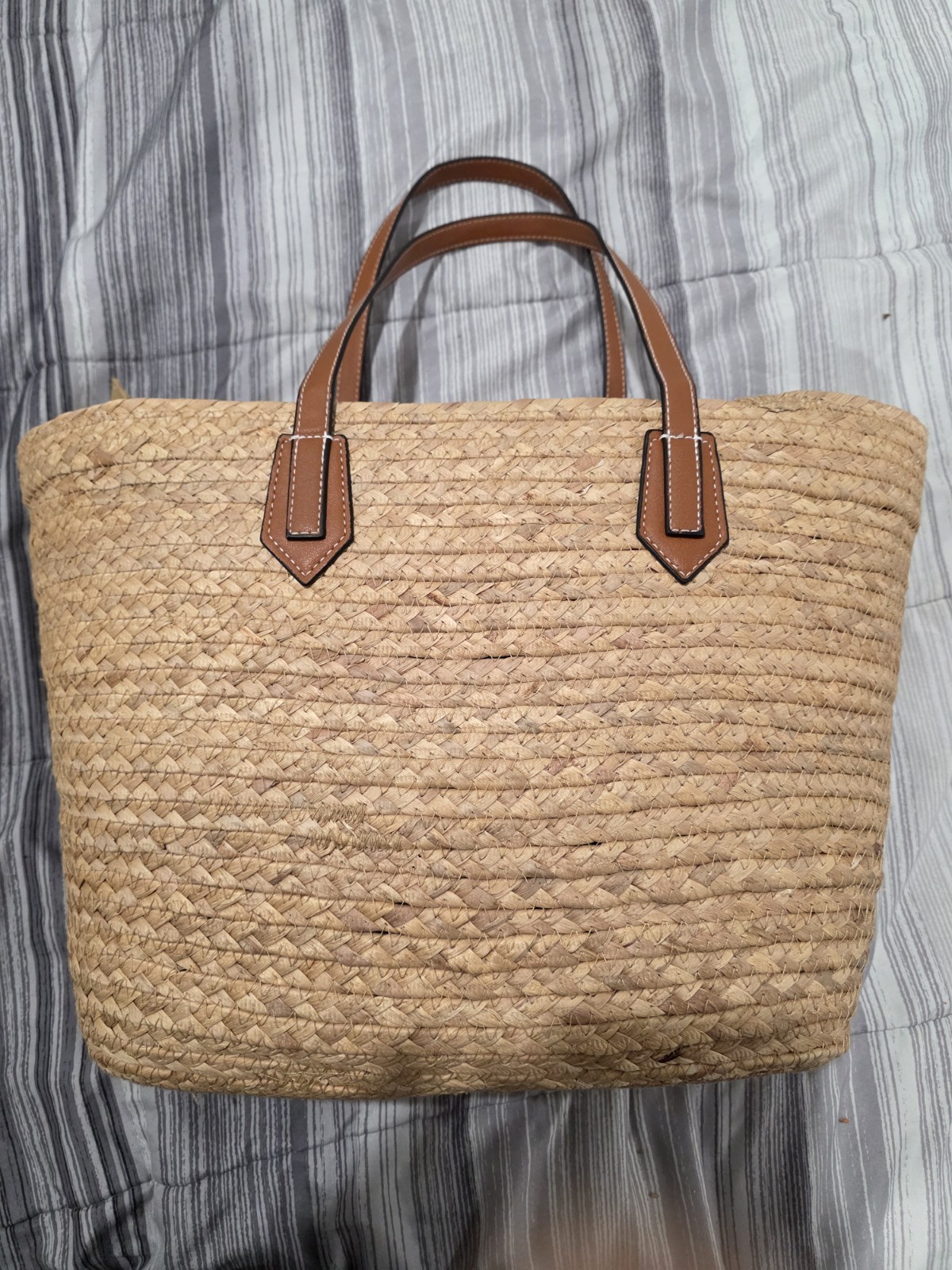 Logomark President’s Club 2026 Woven Tote Bag Brown Handles Hot Stamped Initials