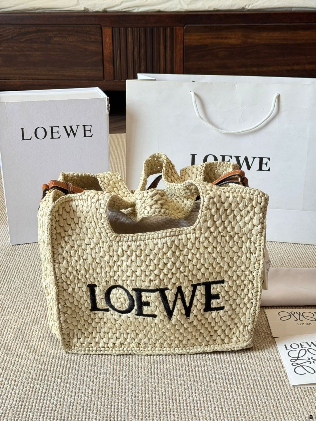 Grass Woven Basket Bag Vegetable Basket Braided Patchwork Shopping Bag Beach Res