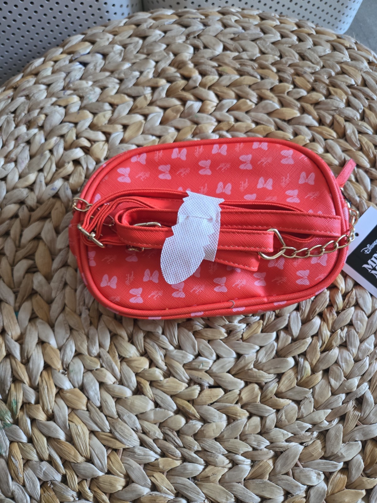 NWT Fast Forward Disney Minnie Mouse Crossbody Bag – Orange W/Gold Tone Hardware