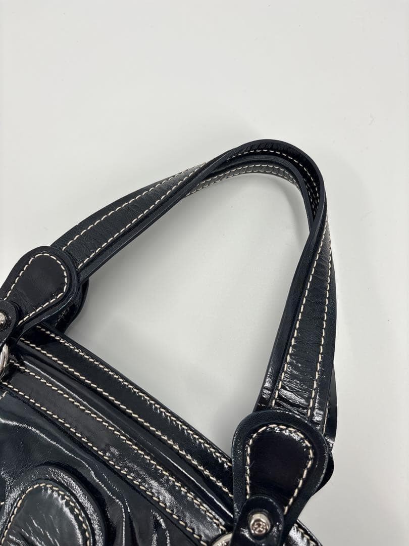 Excellent condition FRANCESCO BIASIA Handbag Enamel y2k1127