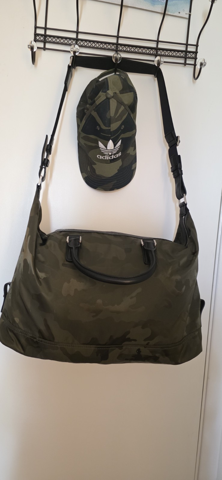Michael Kors KENT 2WAY Shoulder Bag Handbag Camouflage Pattern/Green.Unisex Used