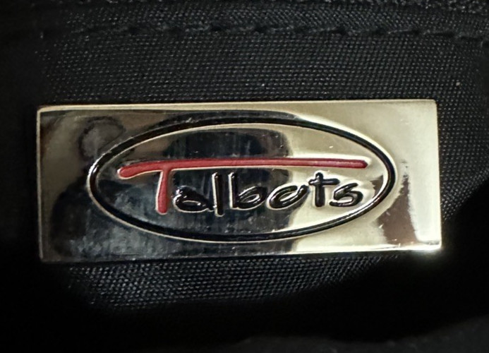 Talbots Floral Embroidered Black Microsuede Handbag, Black Plastic Handles