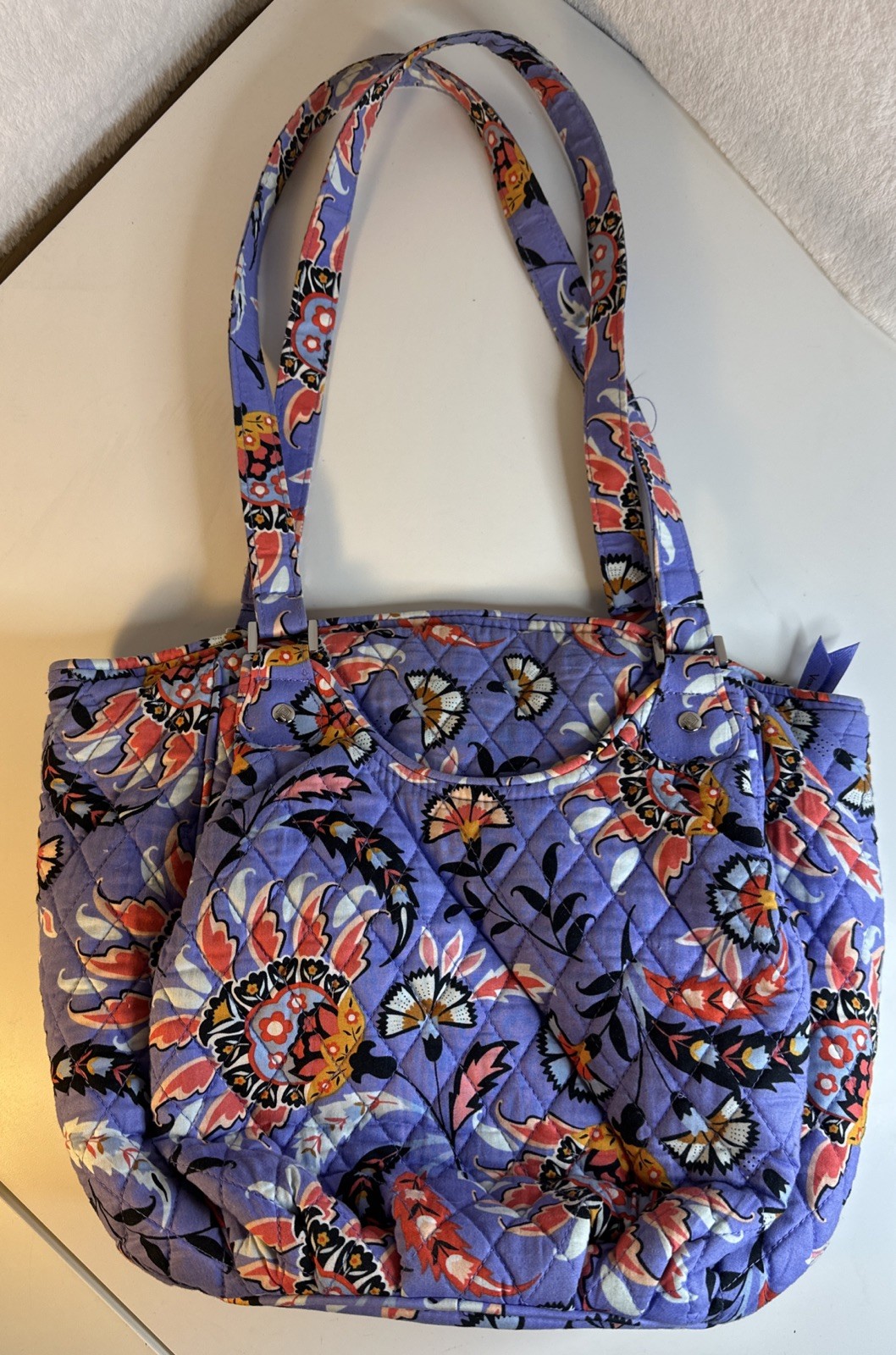 Vera Bradley Glenna Purse Mural Garden Shoulder Bag
