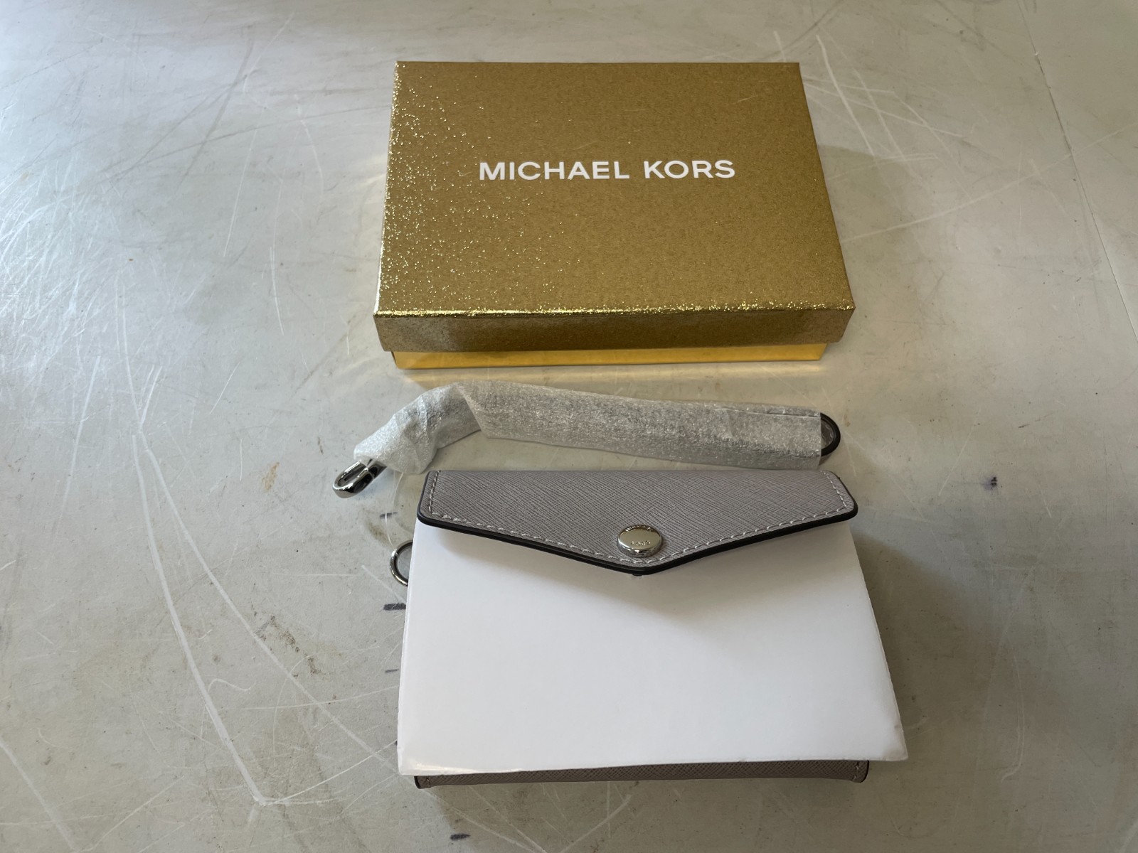 Michael kors Whitney Medium Top Handle Satchel Crossbody Bag Gray New