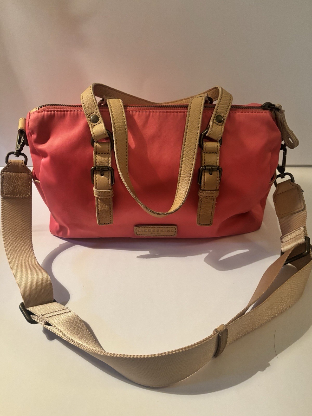 Liebeskind Berlin Crossbody Bag Made of Nylon and Leather Accents.