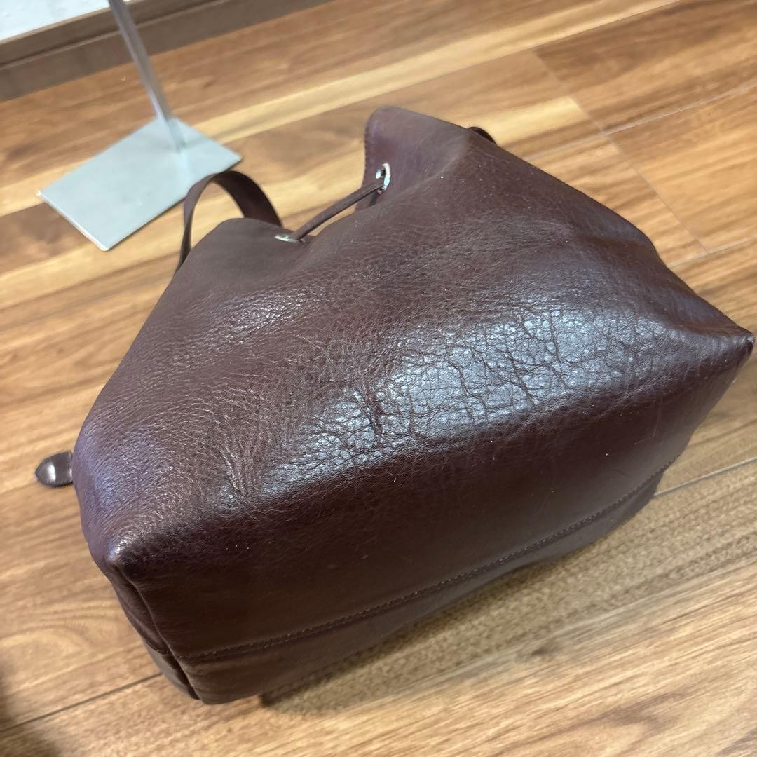 Margaret Howell Old Leather Drawstring Shoulder Bag Used