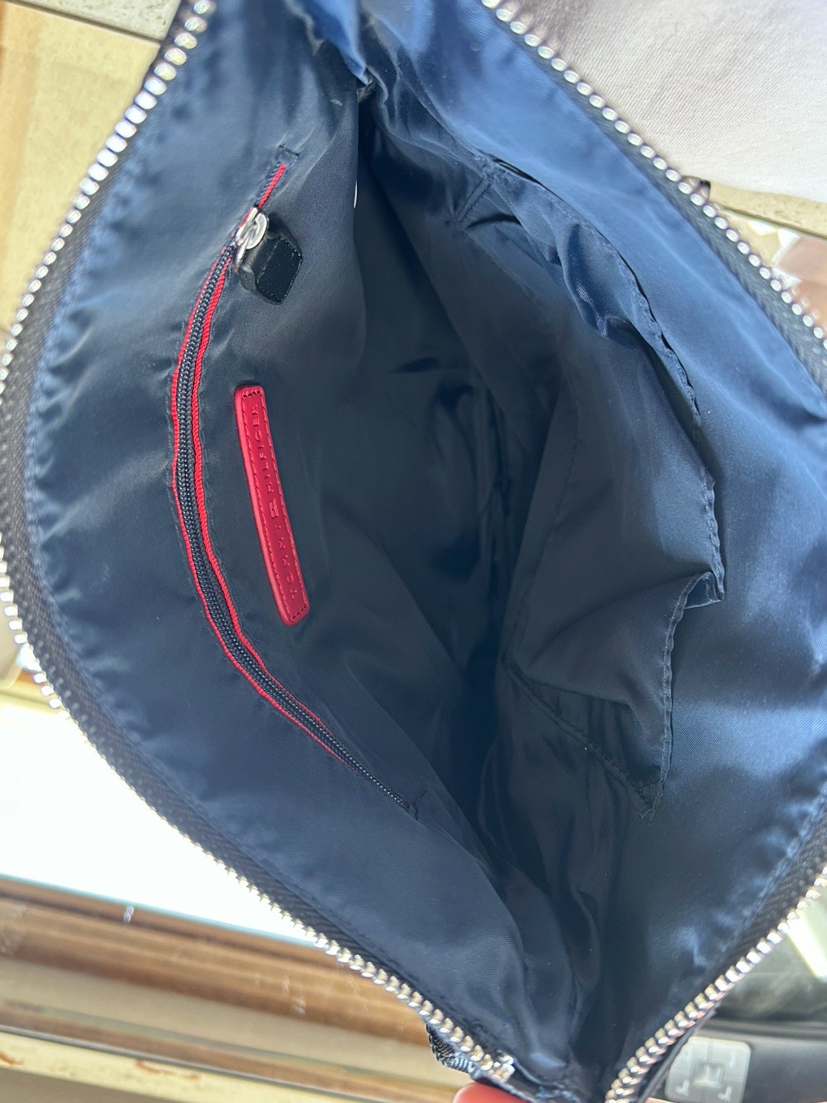 Tommy Hilfiger black crossbody bag with adjustable strap