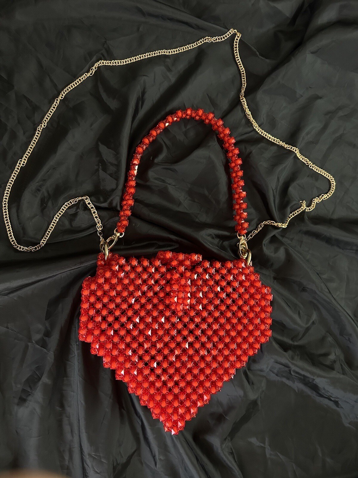 Handmade Сумка Из Бусин Сердце