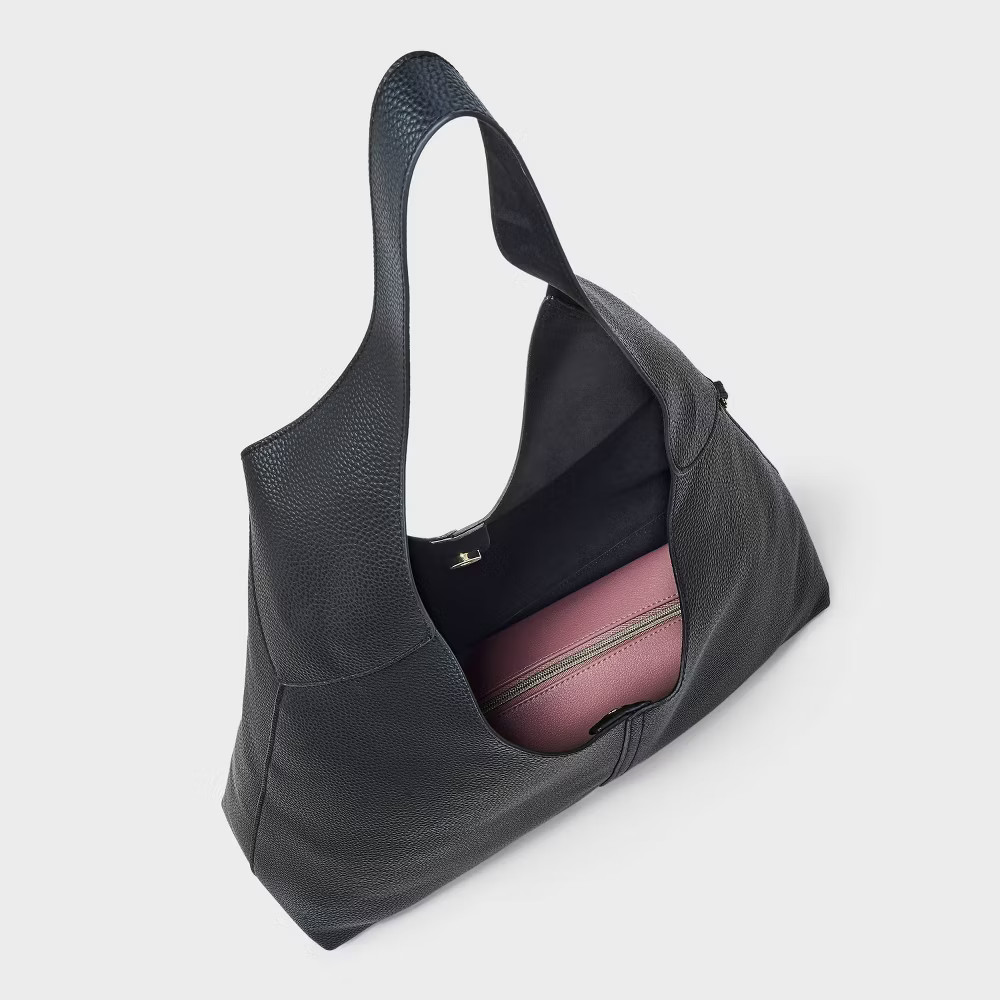 Oversized Slouchy Shoulder Bag – Universal Thread Black