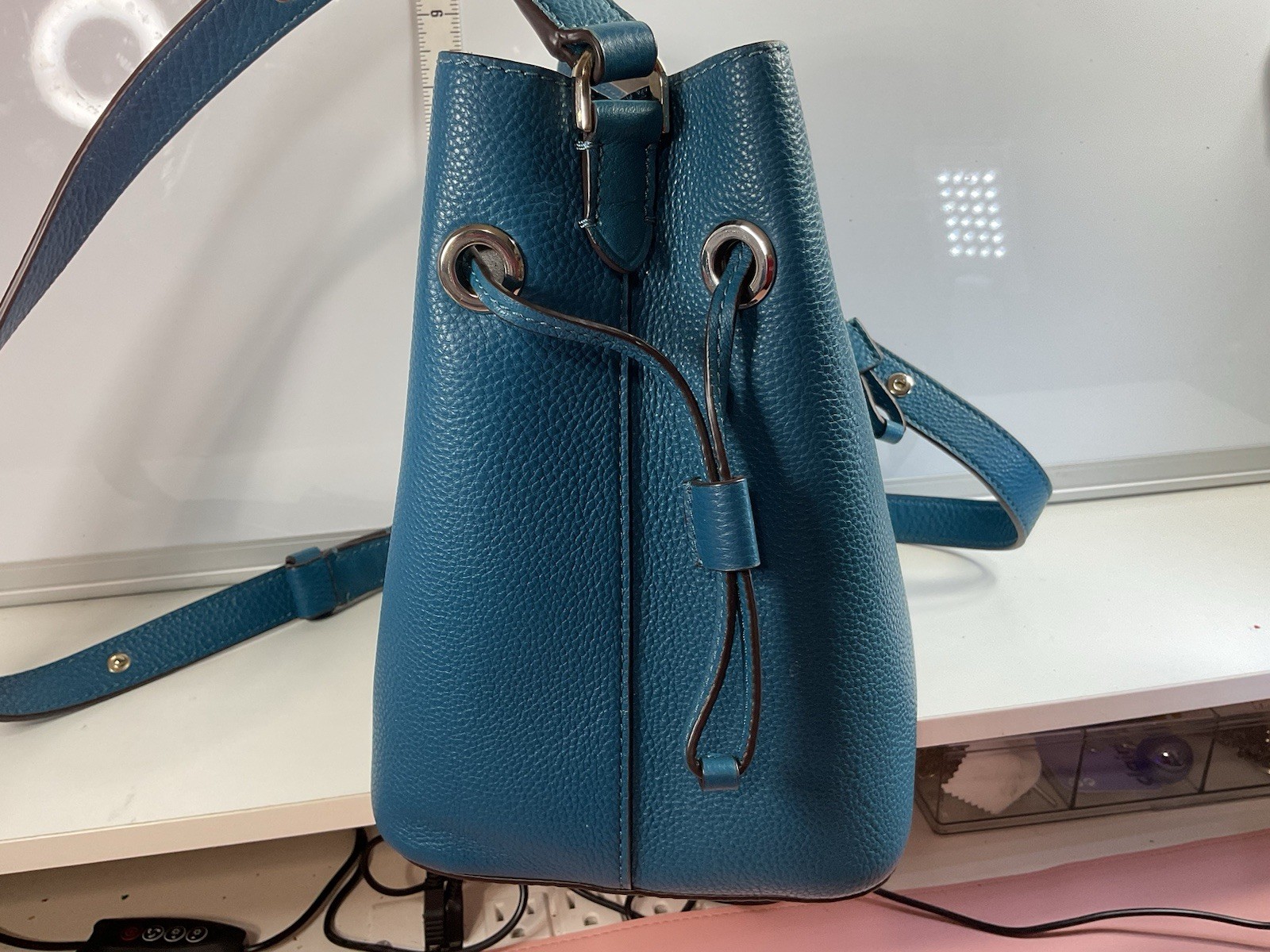 Kate Spade New York Marti Small Bucket Bag Blue AWESOME