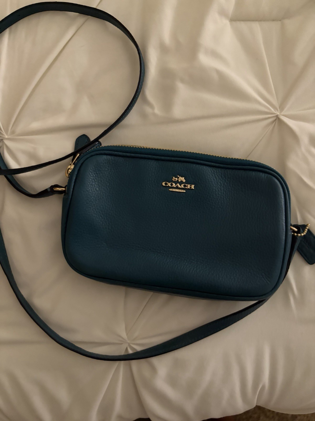 Blue Coach Bag Shoulder or Hand Carry