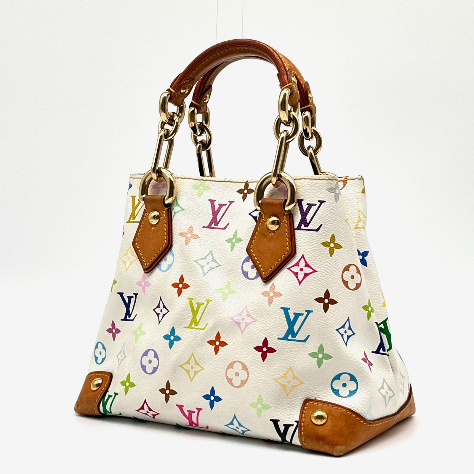 LOUIS VUITTON Audra Takashi Murakami Limited Multicolor Handbag Authentic Japan