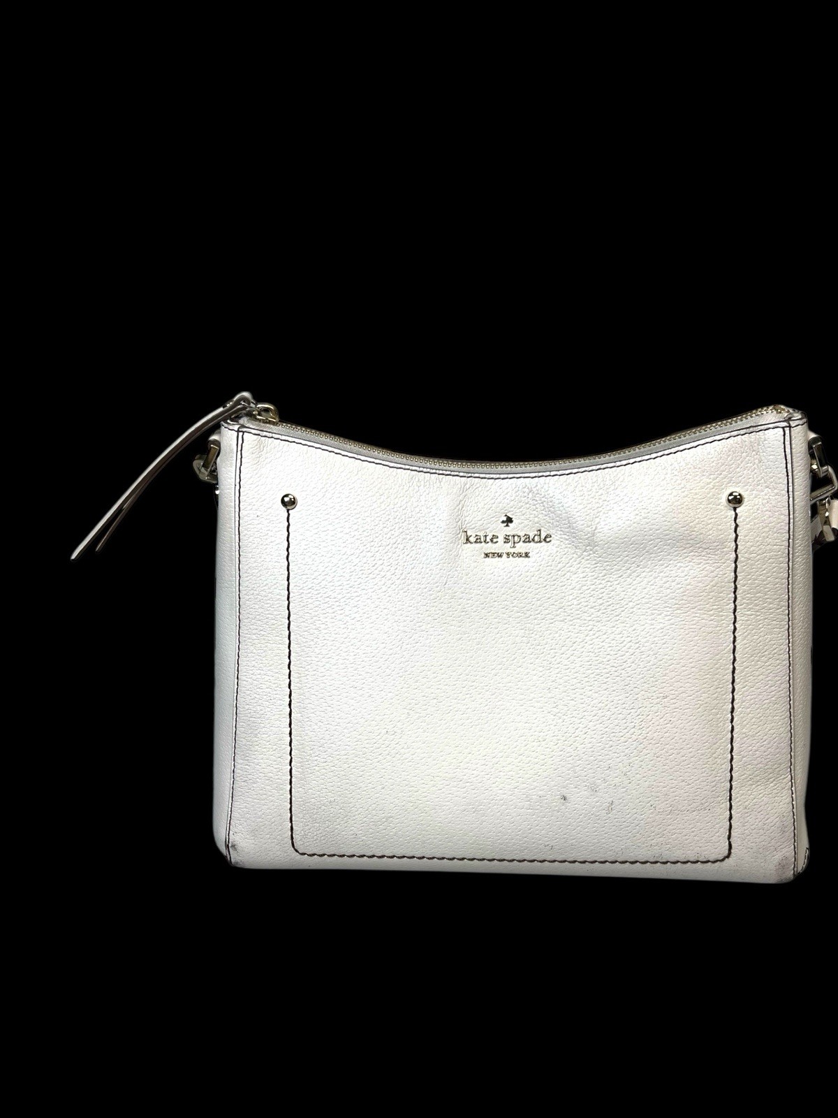 Kate Spade Thompson Street Leather Marti Hobo Bag Purse Cream Color See Pics