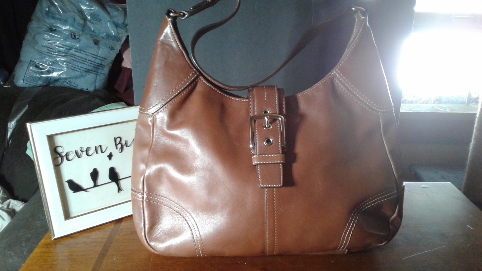 Vintage Coach Brown Leather Soho Hobo Bag F12601