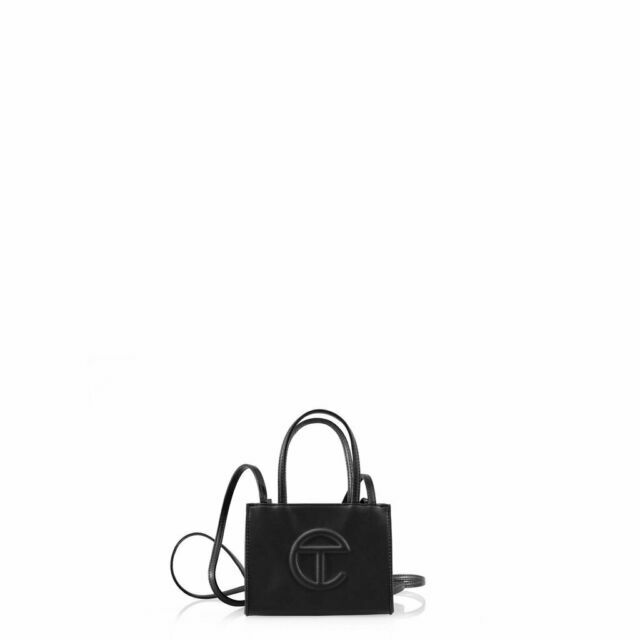 Telfar Small Leather Shopping Bag – Black (TF-012-BK-S 001)