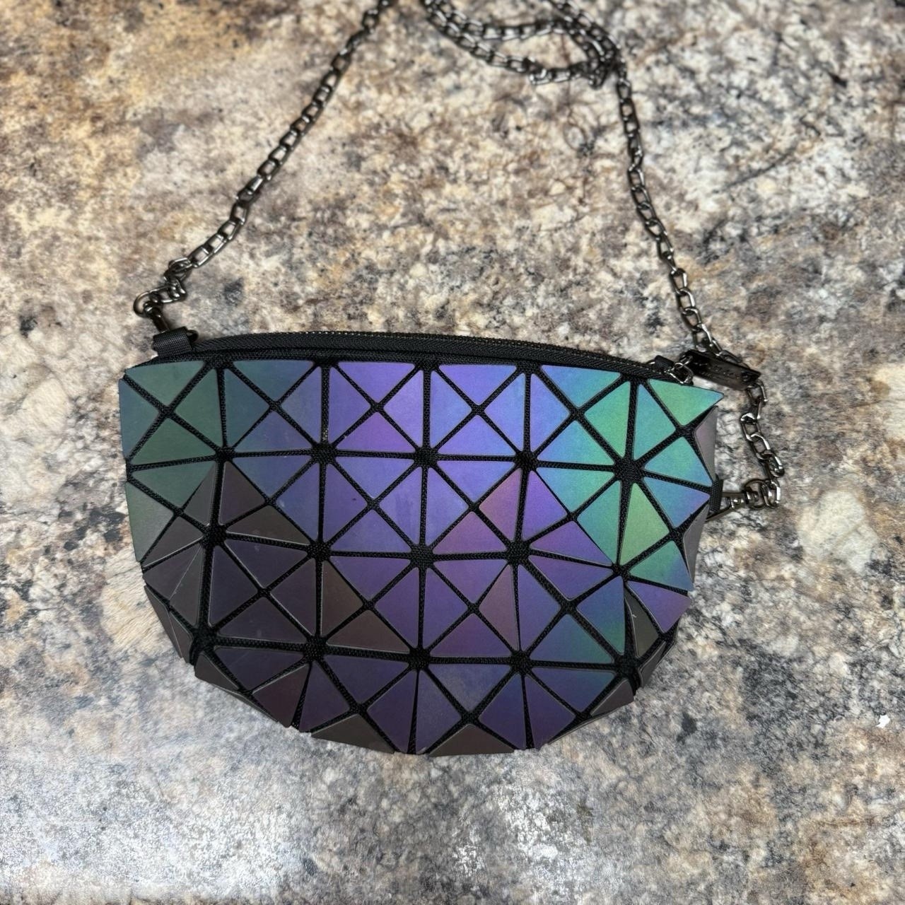 Bao Bao Issey Miyake Women’s Mini Shoulder Geometrical Iridescent Bag Fair