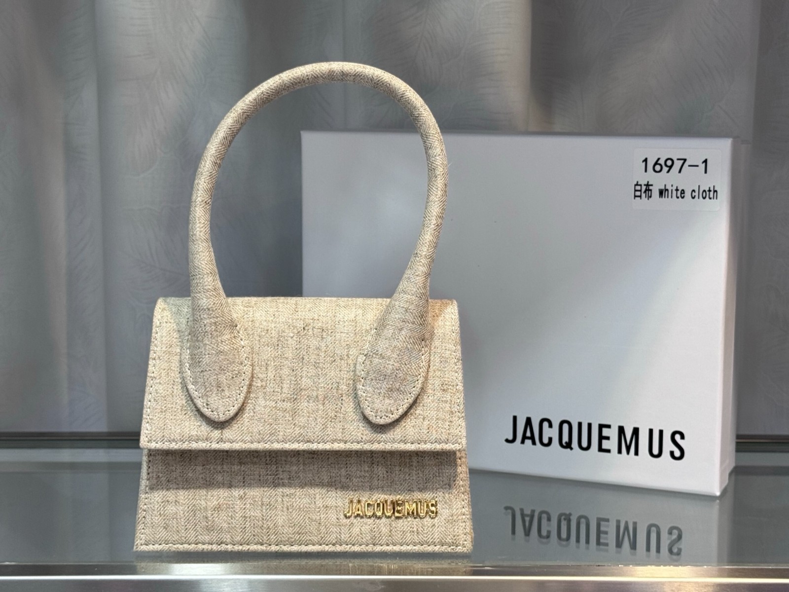 Jacquemus Le Chiquito Long Canvas Top Handle Mini Bag