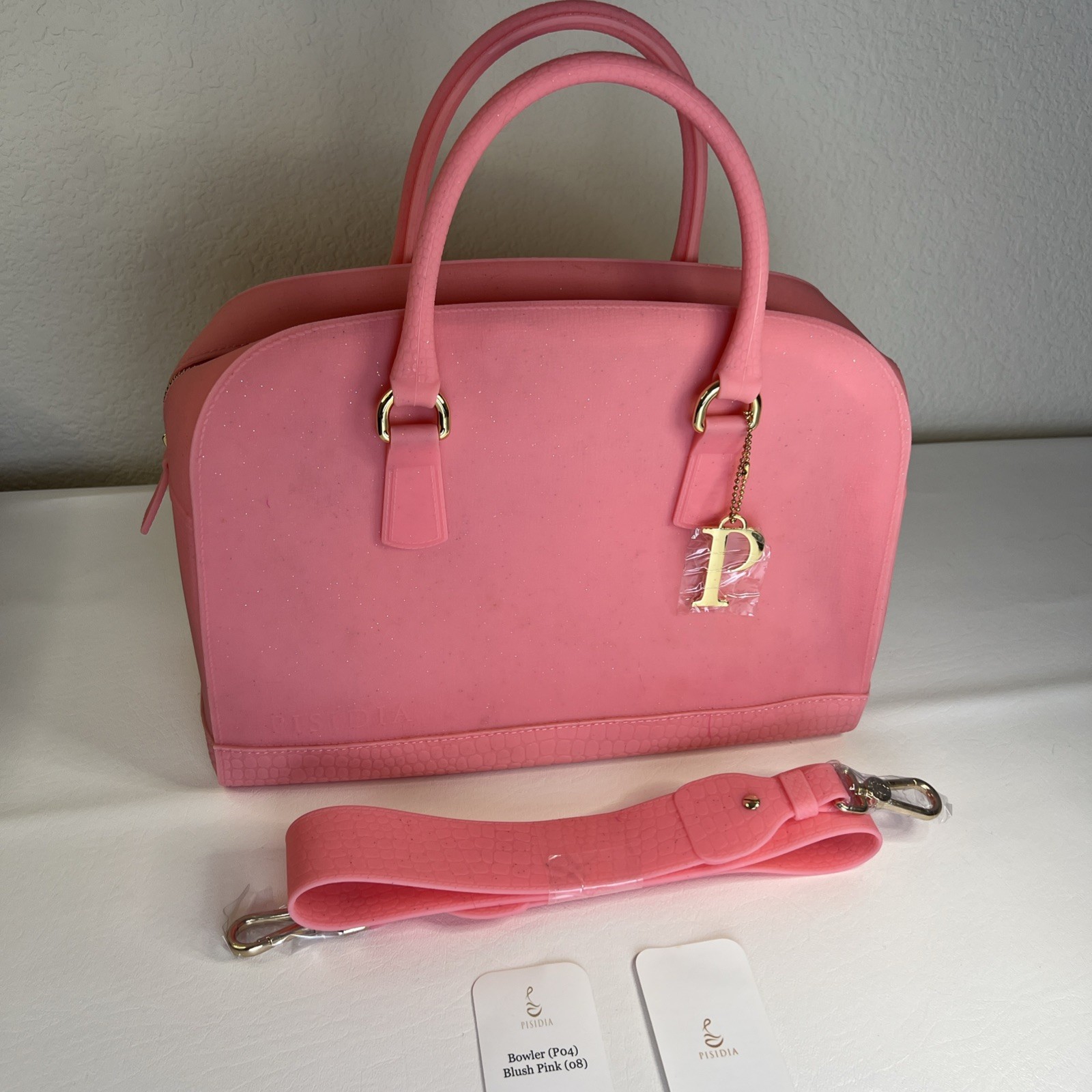 New Pisidia Silicone Bowler Bag Pink Classy Chic