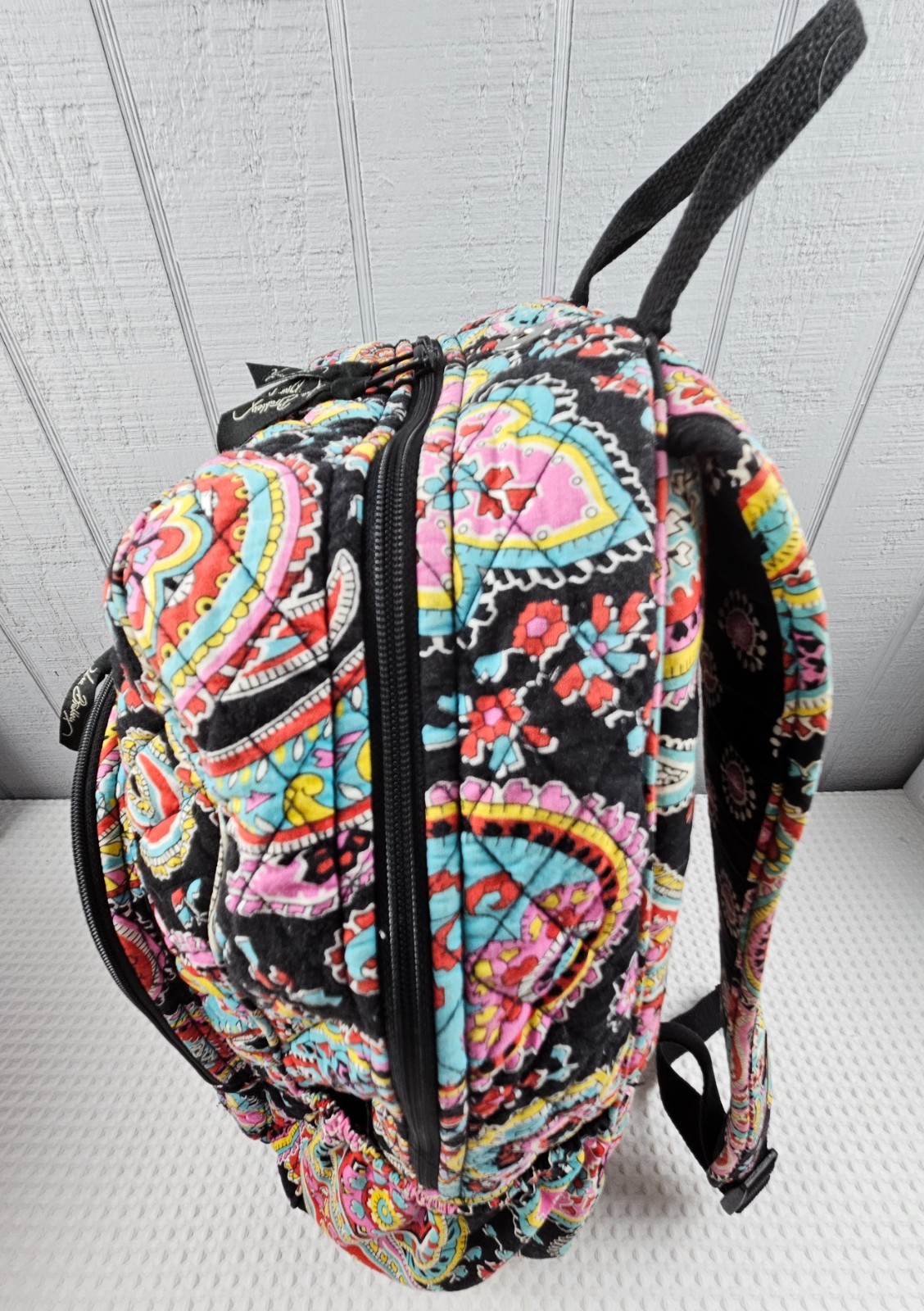 Vera Bradley Campus Backpack Quilted Parisian Paisley School Work Backpack