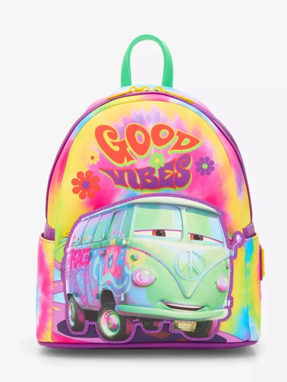 Loungefly Disney Pixar Cars Fillmore Tie-Dye Min Backpack -BoxLunch Exclusive