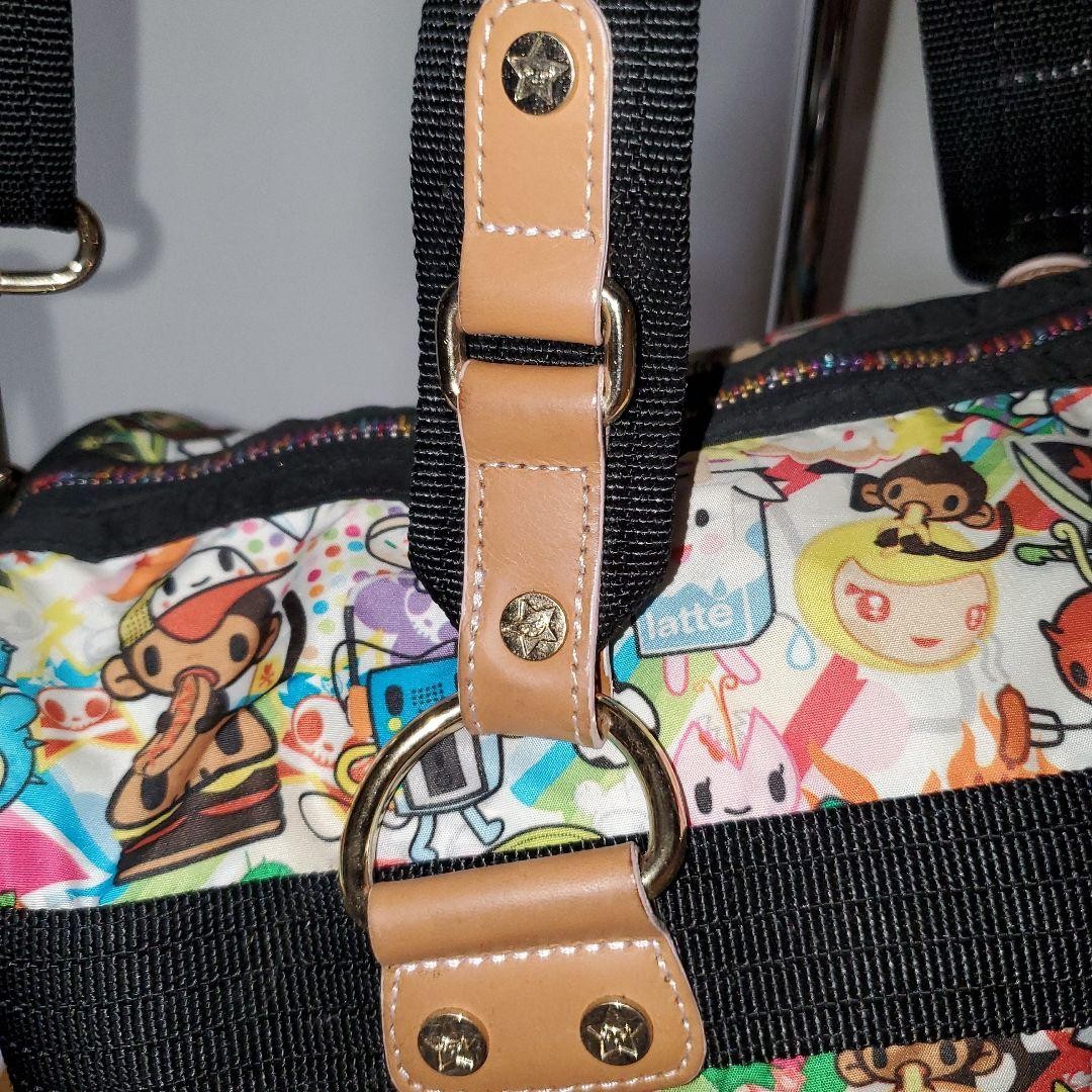 LeSportsac x Tokidoki Shoulder Bag Handbag Colorful Character All-over Print