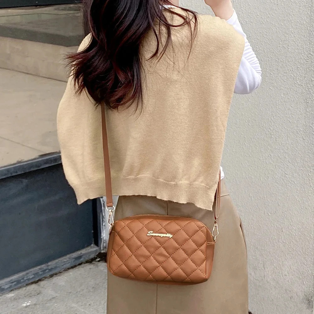 Tassel Small Messenger Bag For Women Trend Lingge Embroidery Camera Female