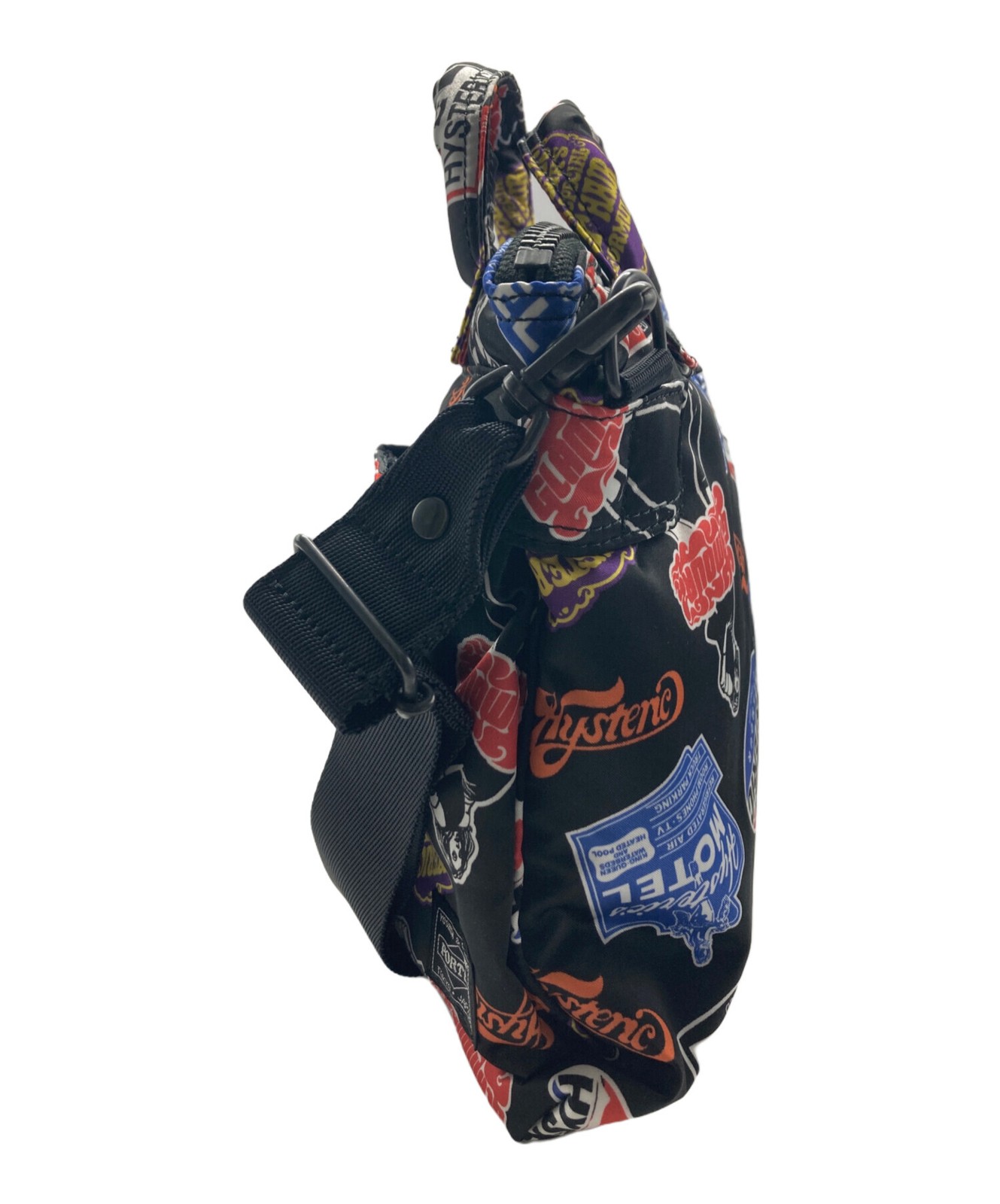 Hysteric Glamour x PORTER Authentic Black Stickers 2Way Mini Helmet Bag