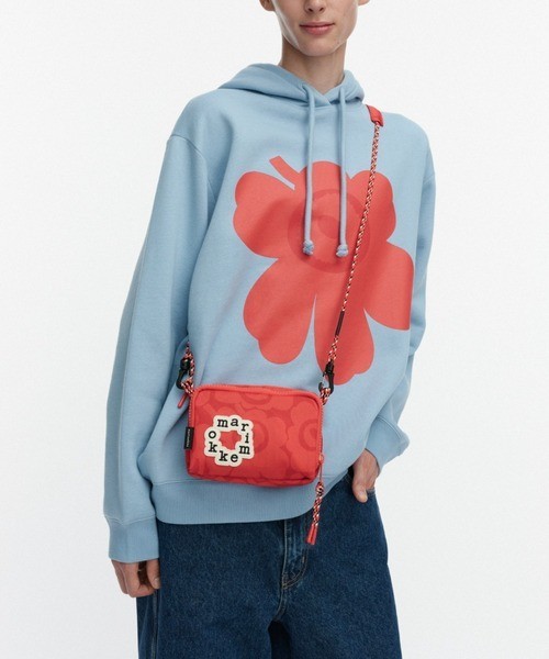 marimekko Kioski Iloisa Mini Unikko Shoulder Bag Red