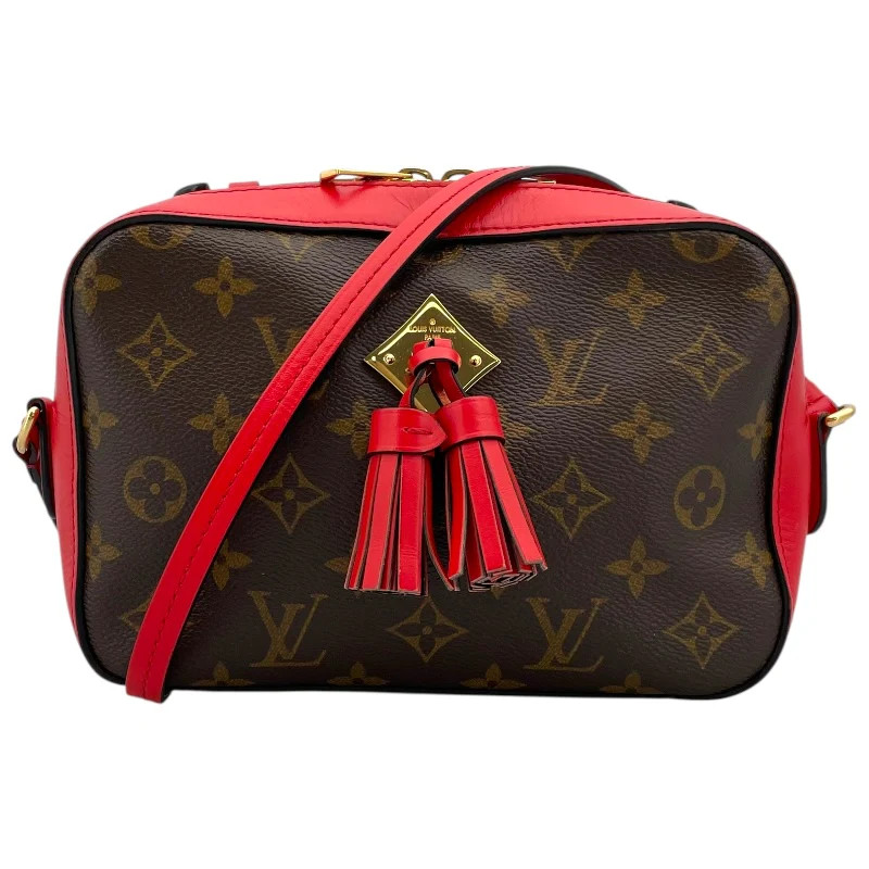 LOUIS VUITTON Santonnge Brown / Red Monogram Shoulder Bag M43556 #OKB3155