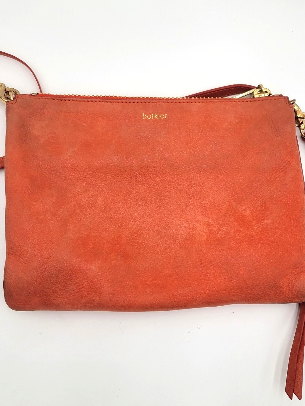 Botkier Burnt Orange Leather Crossbody Bag