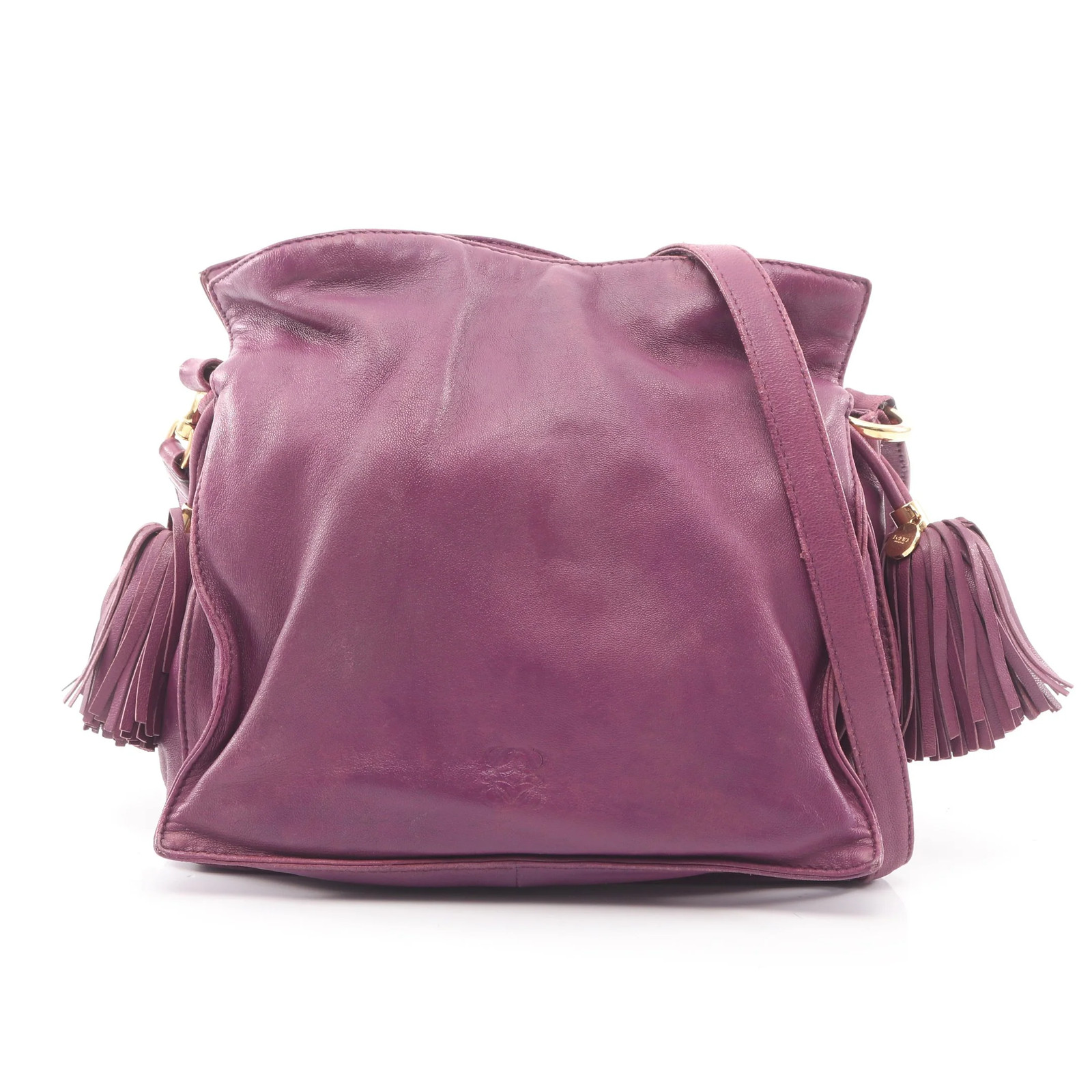 Loewe 22 Shoulder Bag Purple Leather #RCB3365
