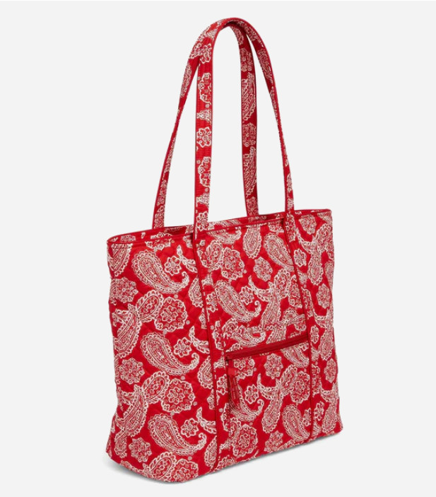 Vera Bradley VERA TOTE Bag Red White Bandana (New & Sealed) $120