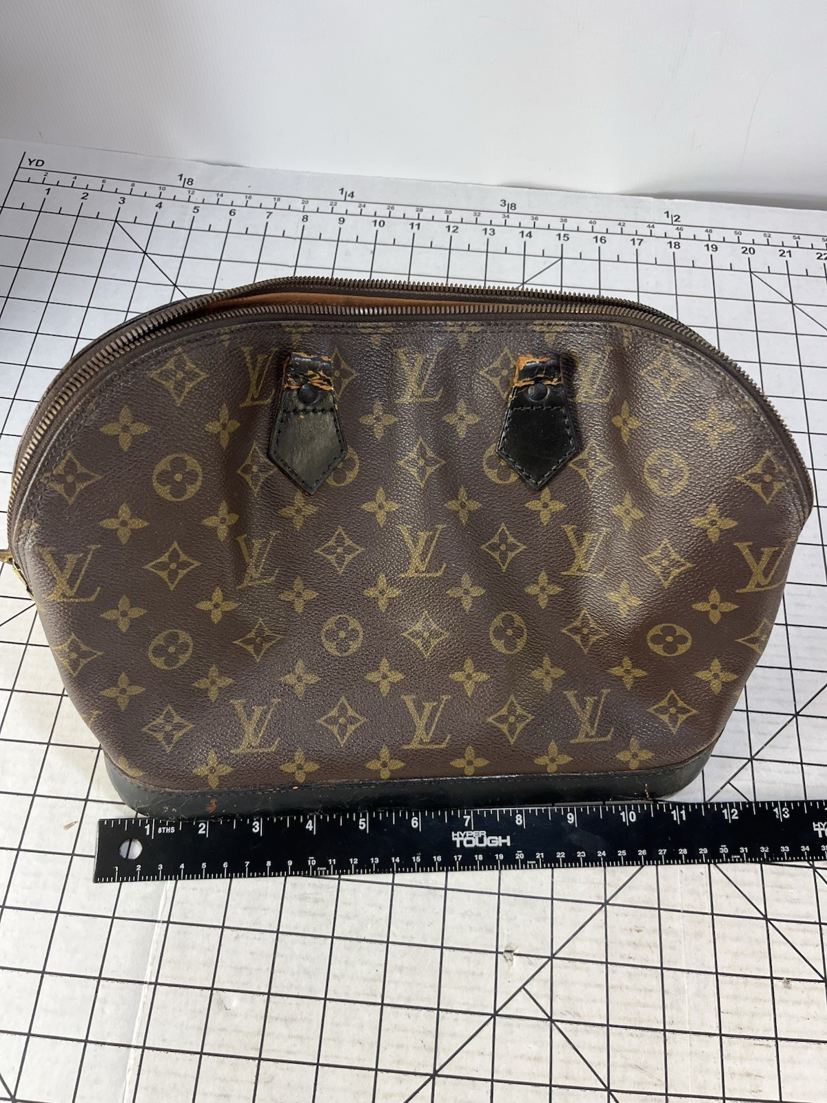 Vintage Louis Vuitton Monogram Alma PM Handbag As Is Repair TLC Missing Handles