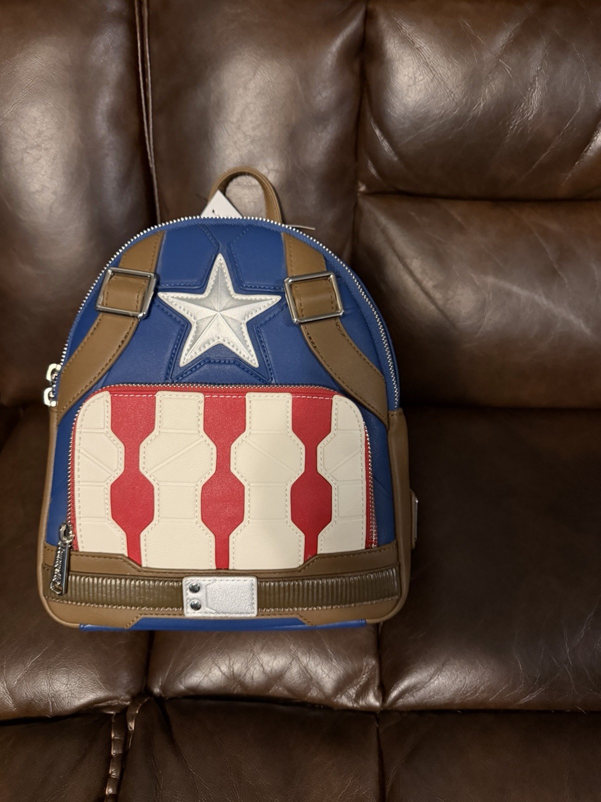 Loungefly Marvel Captain America Cosplay Mini Backpack NWT Shield Costume