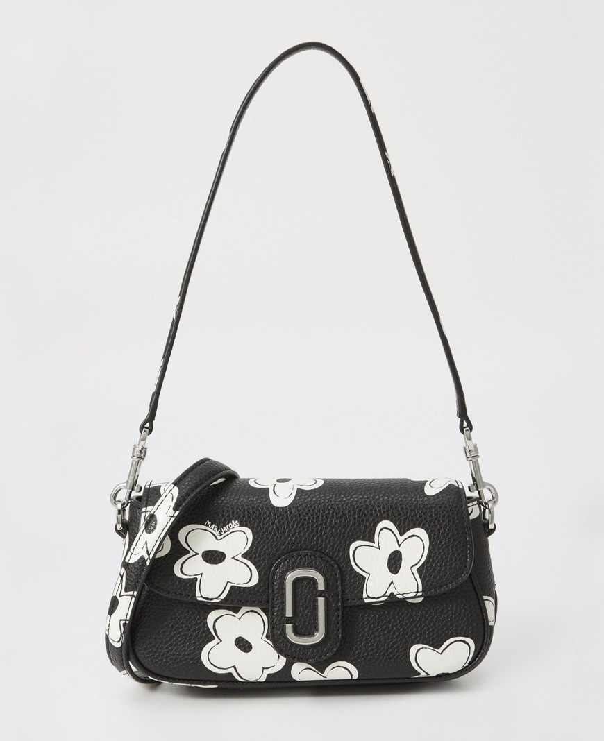 Marc Jacobs The Clover Floral Leather Shoulder Bag Crossbody Wristlet ~NWT~