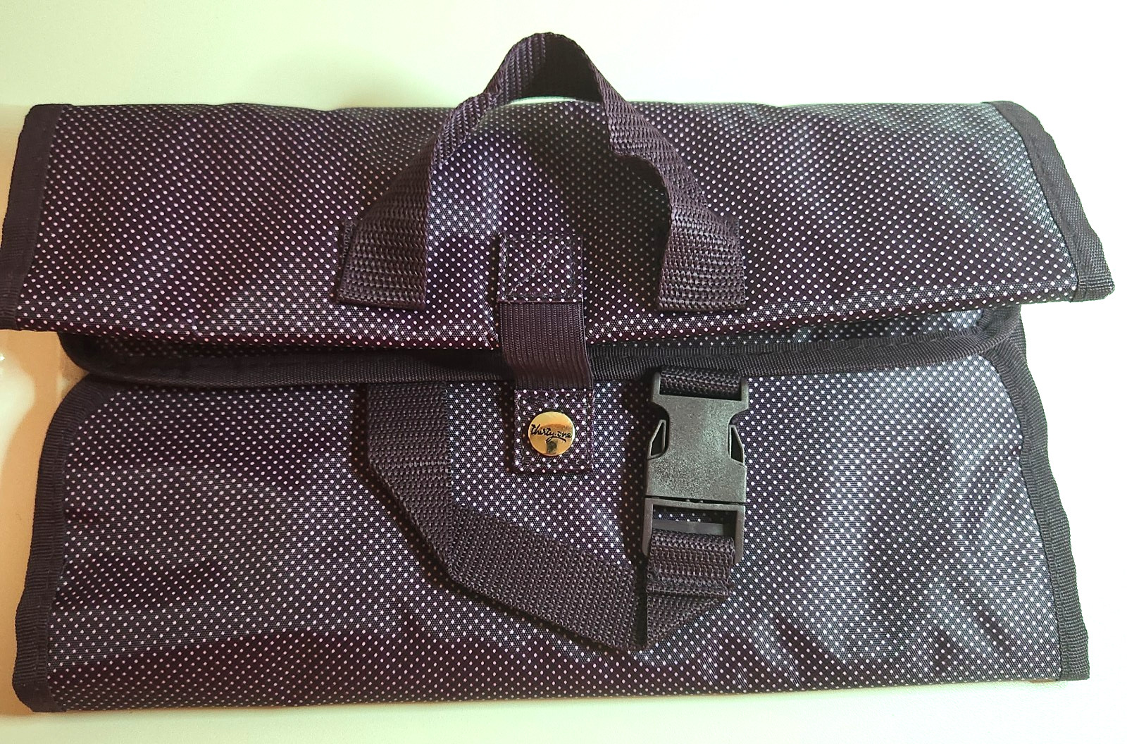 Thirty-One Uptown Jewelry Bag Travel Cosmetic Organizer 12-Pocket Plum Purpl New