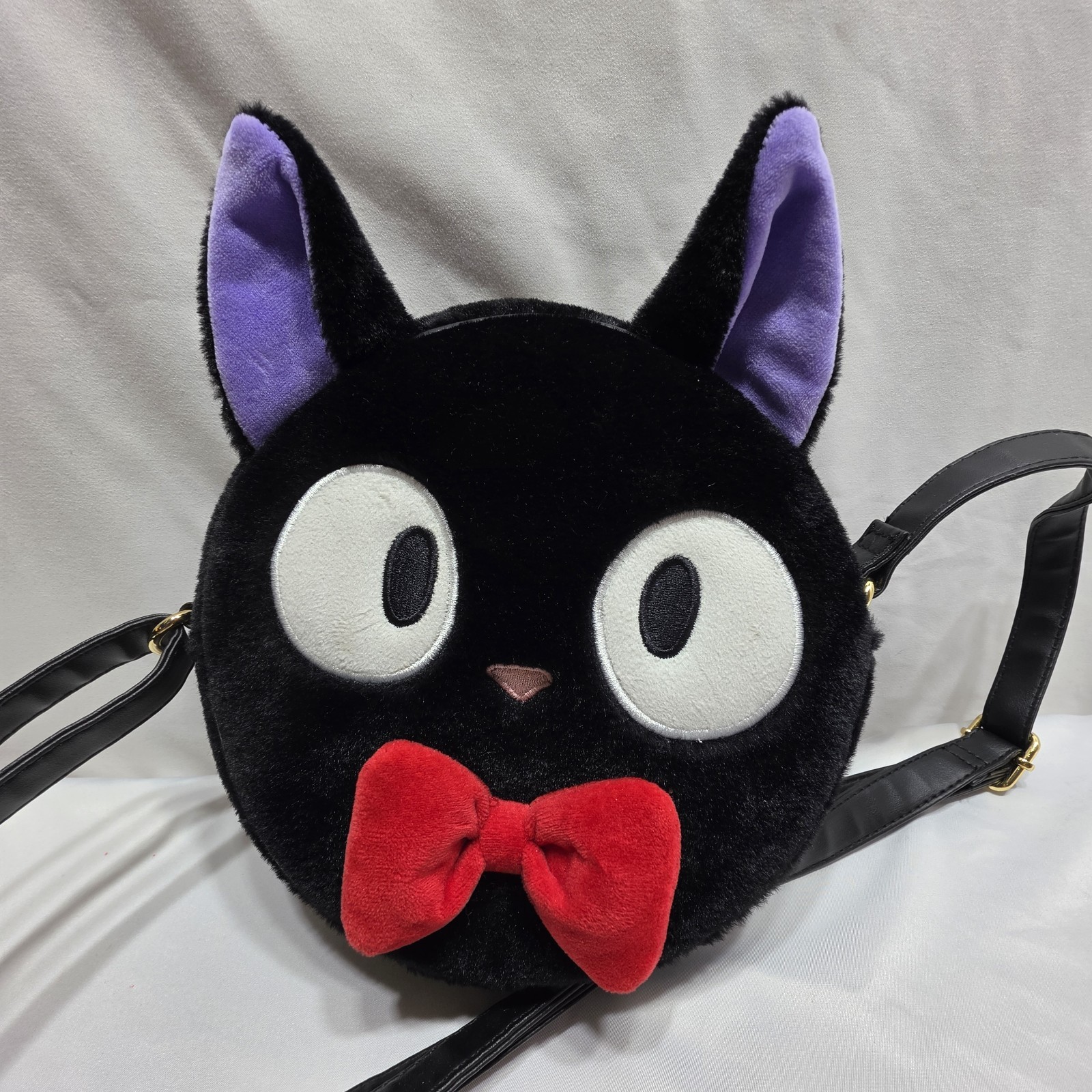 Studio Ghibli Kiki’s Delivery Service Jiji Plush Cat Crossbody Bag Licensed Used