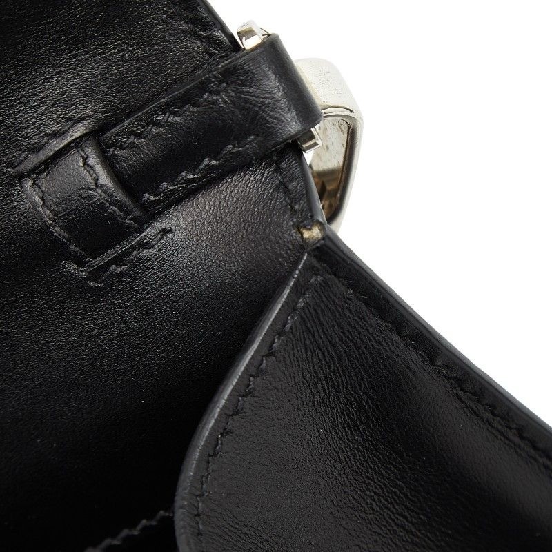PRADA Sidonie Leather Shoulder Bag Black Pink Authentic Italy